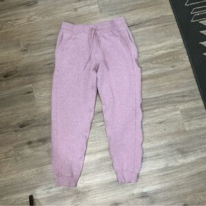 Lululemon Pink Drawstring Joggers Sweatpants Size 8 Cotton Blend